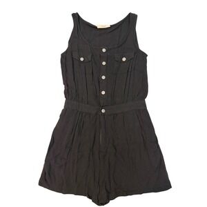 BE COOL Black Button-Up‎ Kids Dress